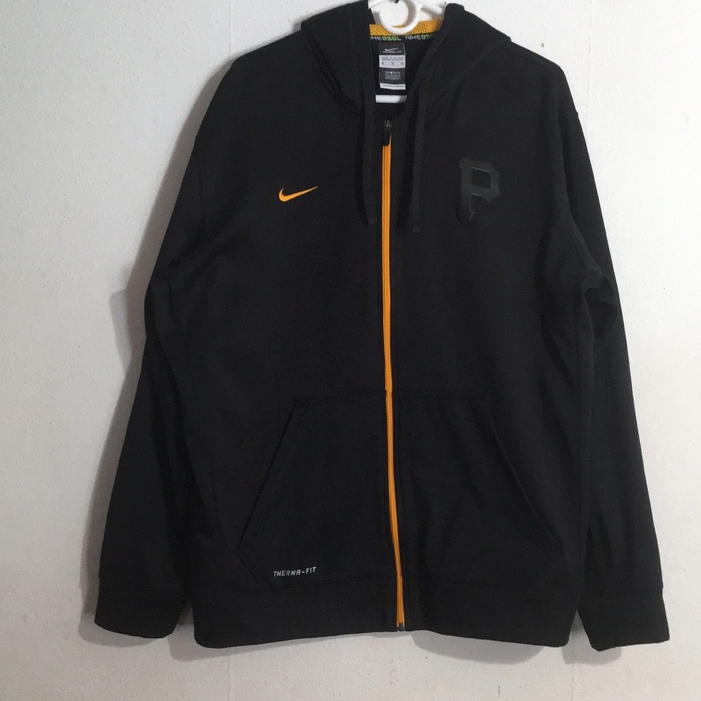 Men’s Nike Full Zip Pittsburg Pirates Therma-Fit Varsity Jacket w/ Hood: Size XL